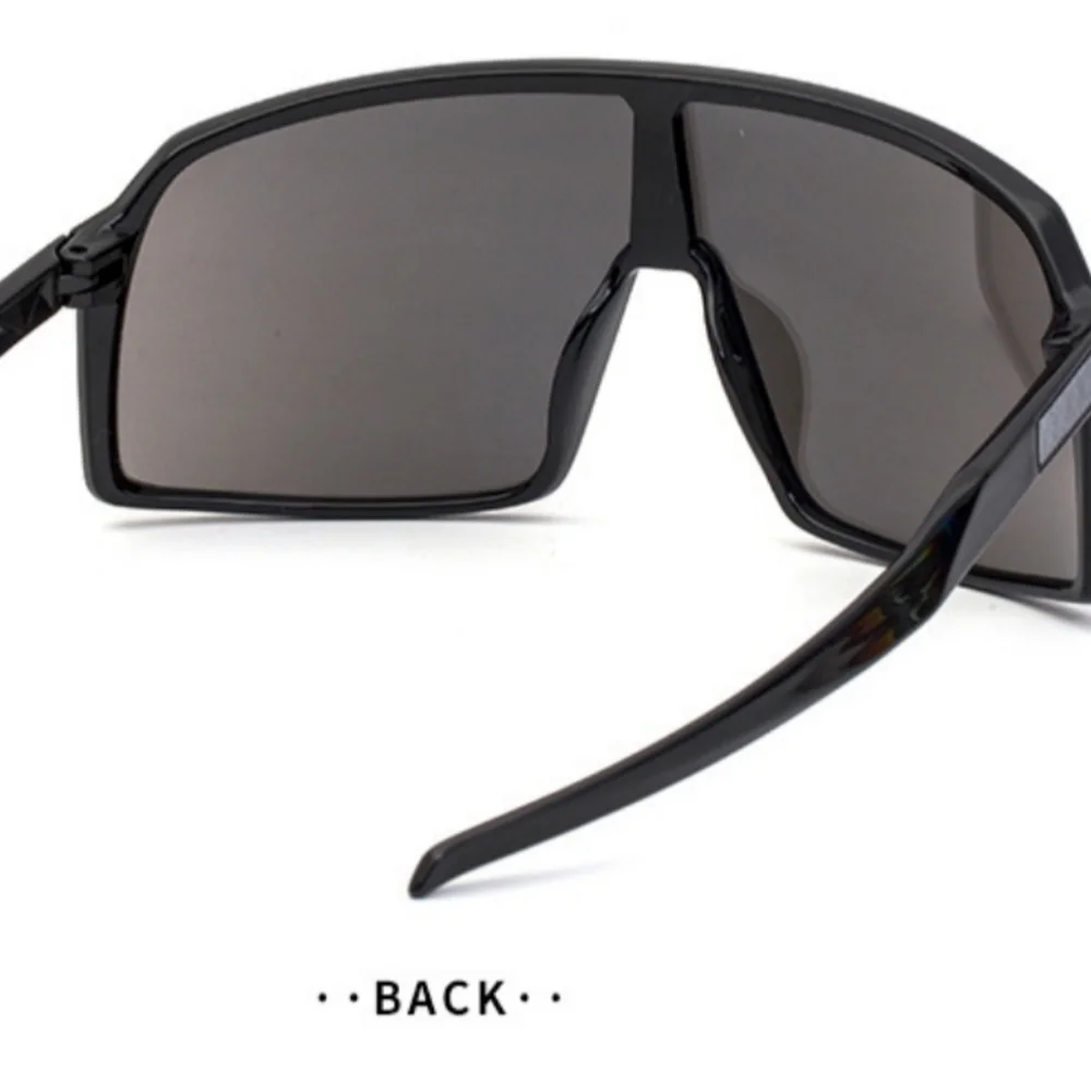 Square Sports Sunglasses Unisex Black
